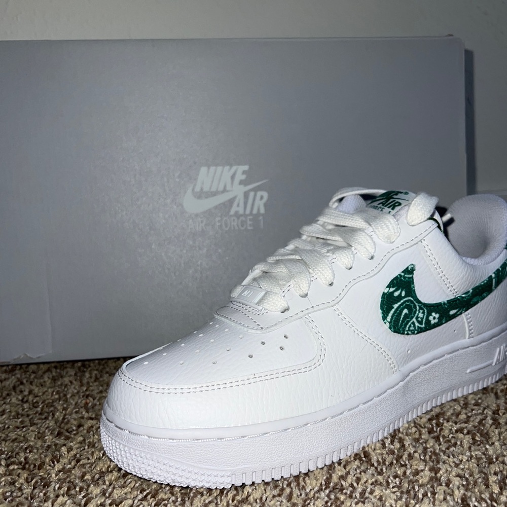 Nike Air Force 1 Green Paisley